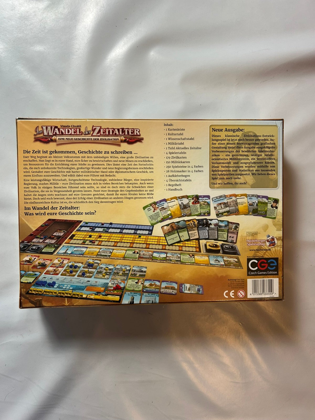 im wandel der Zeitalter Brettspiel Heidelberger Spiele  Neu in Folie - Ansicht 6