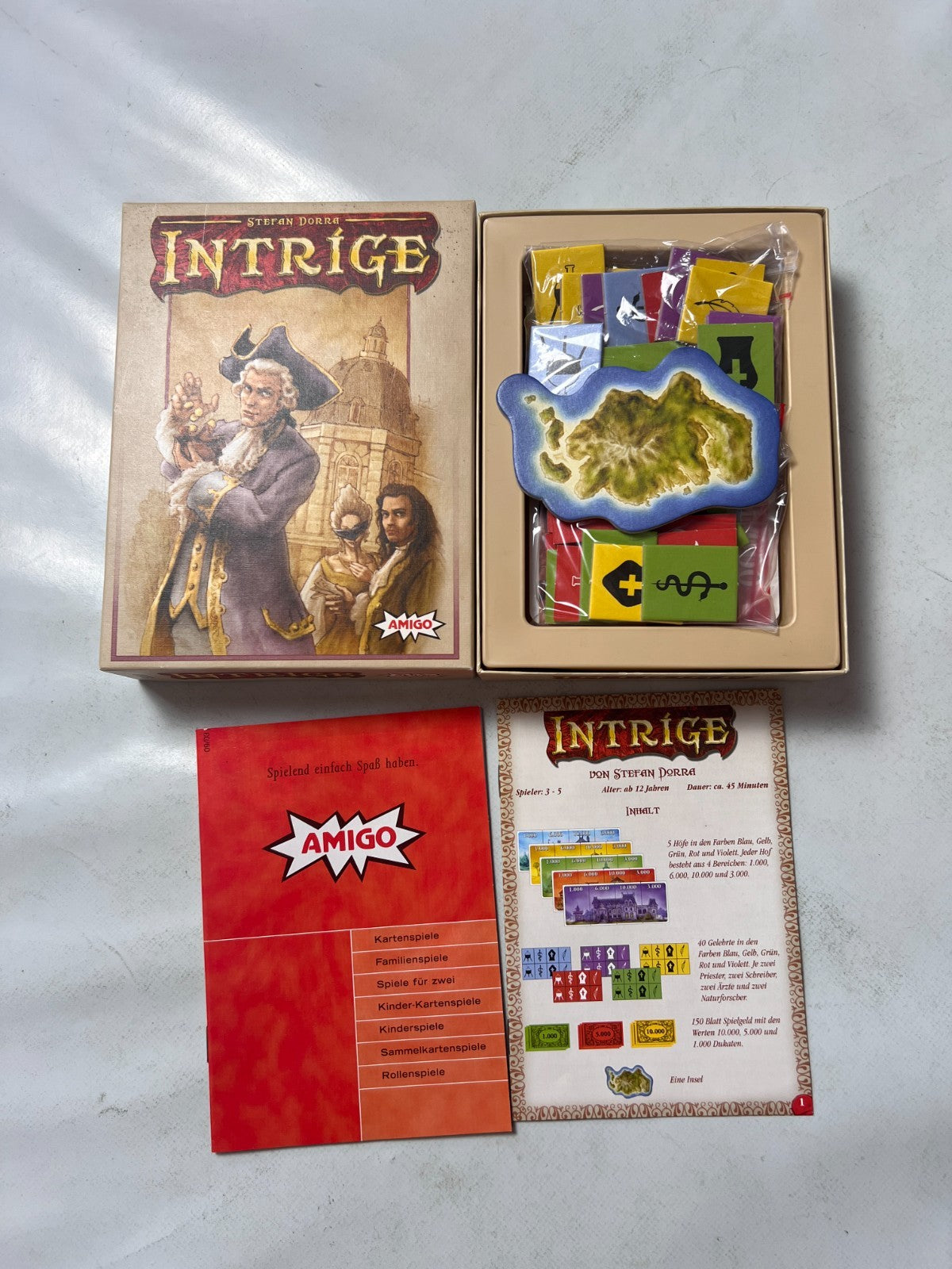 Intrige  Amigo Karten Legespiel Stefan Dorra  Vollständig - Ansicht 2