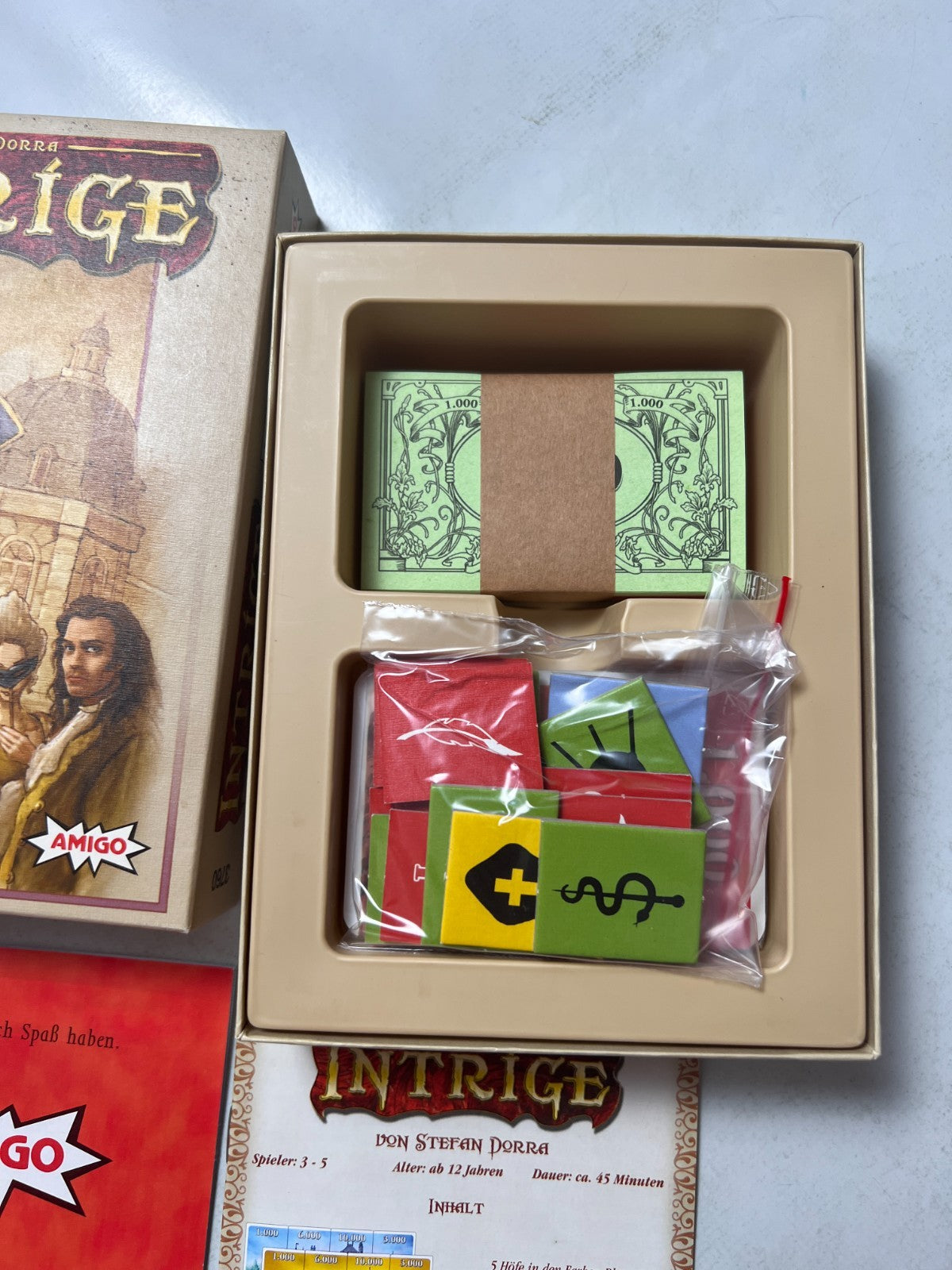 Intrige  Amigo Karten Legespiel Stefan Dorra  Vollständig - Ansicht 3