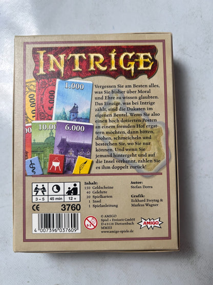 Intrige  Amigo Karten Legespiel Stefan Dorra  Vollständig - Ansicht 9