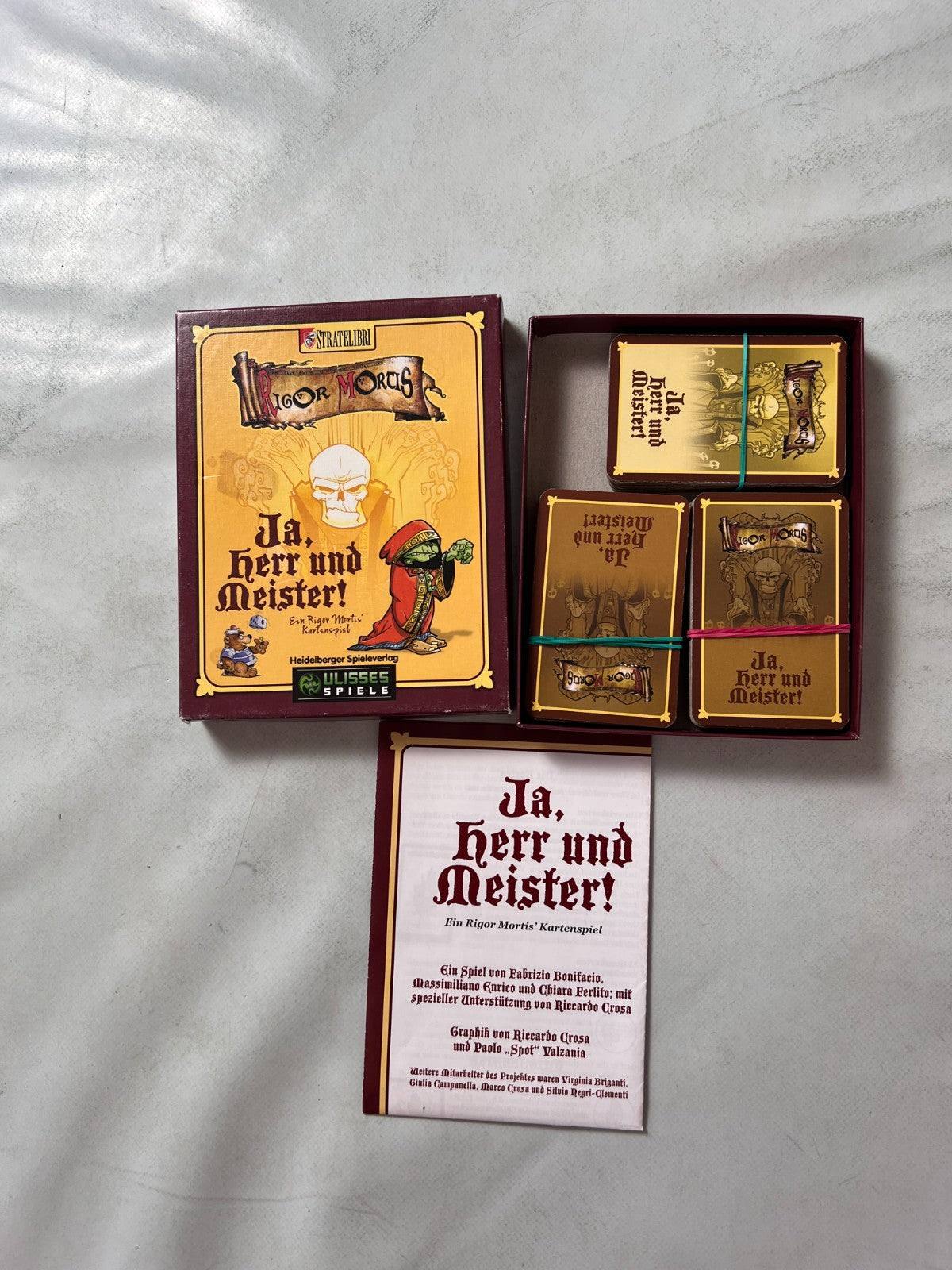 Ja, Herr und Meister! Rigor Mortis Kartenspiel Heidelberger Spiel - Vollständig - Ansicht 2