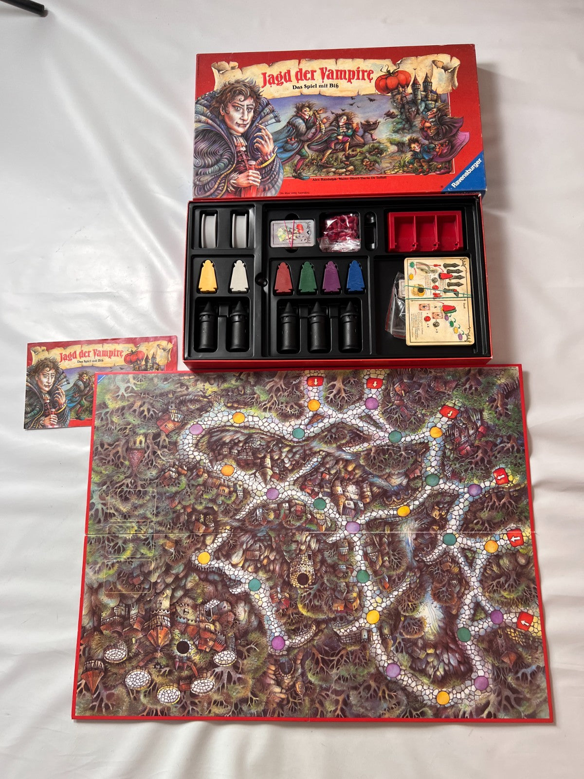 Jagd der Vampire Ravensburger 1991 Spiel Brettspiel  Vintage  Vollständig - Ansicht 2