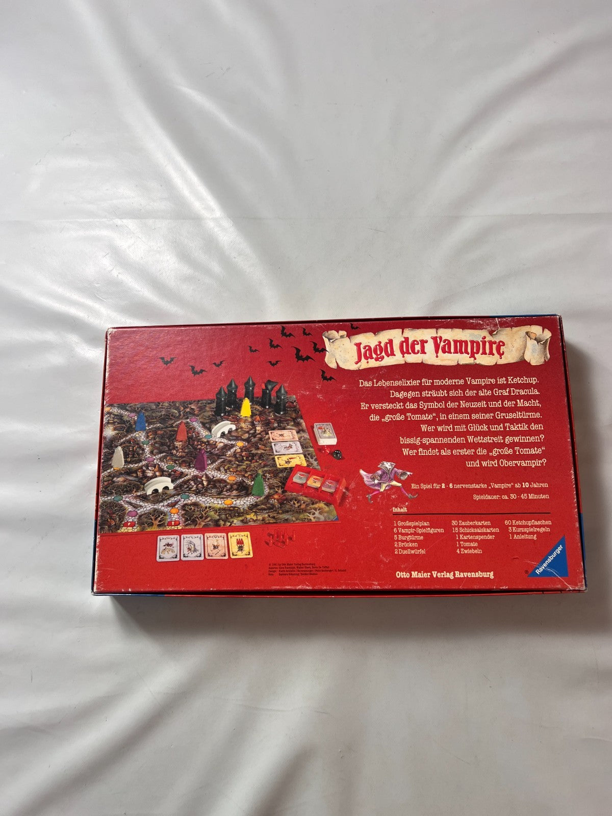 Jagd der Vampire Ravensburger 1991 Spiel Brettspiel  Vintage  Vollständig - Ansicht 9