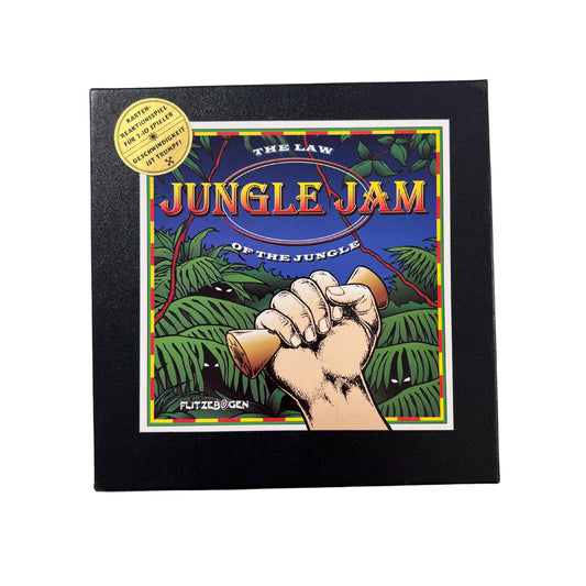 Jungle Jam Das Gesetz des Dschungels - Flitzebogen – SKU A10722 – Gesellschaftsspiel gebraucht kaufen bei Brettspielimperium