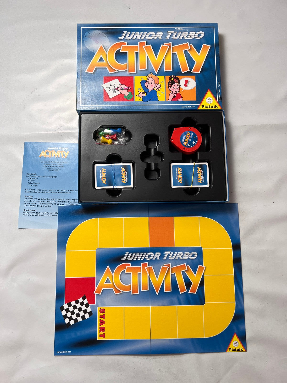 Junior Turbo Activity Piatnik 2007 Brettspiel Gesellschaftsspiel  Vollständig - Ansicht 3