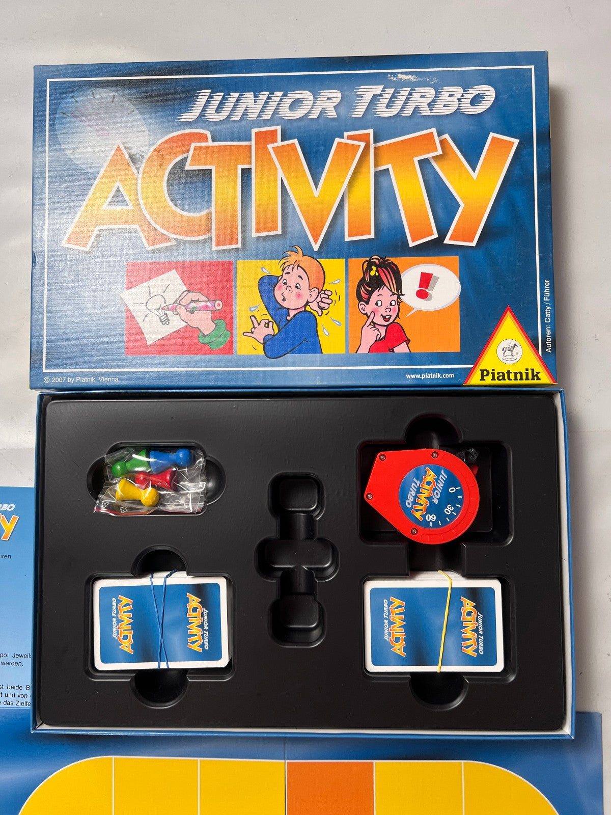 Junior Turbo Activity Piatnik 2007 Brettspiel Gesellschaftsspiel  Vollständig - Ansicht 4