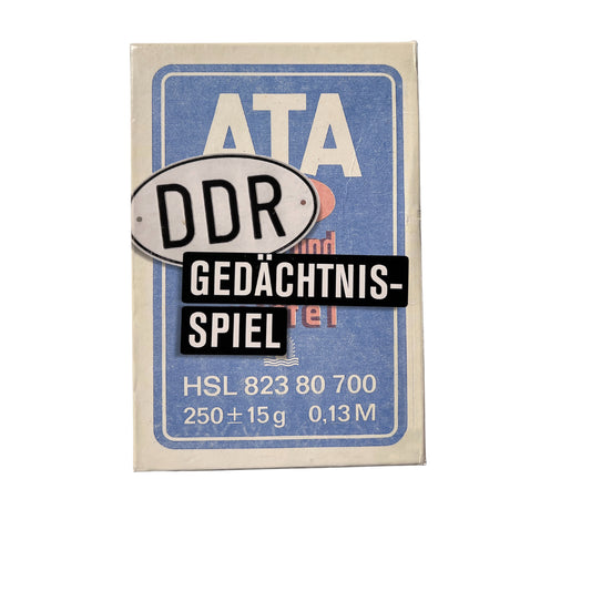 Kartenspiel ATA Legespiel DDR Gedächtnisspiel Buschfunk Verlag – SKU A12657 – Kartenspiel gebraucht kaufen bei Brettspielimperium