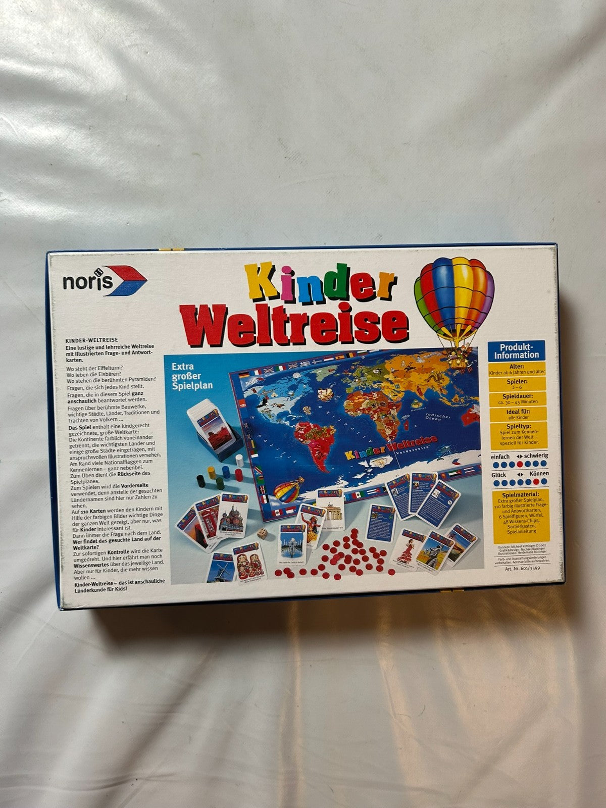 Kinder Weltreise Noris Gesellschaftsspiel Spiel  Vollständig - Ansicht 11