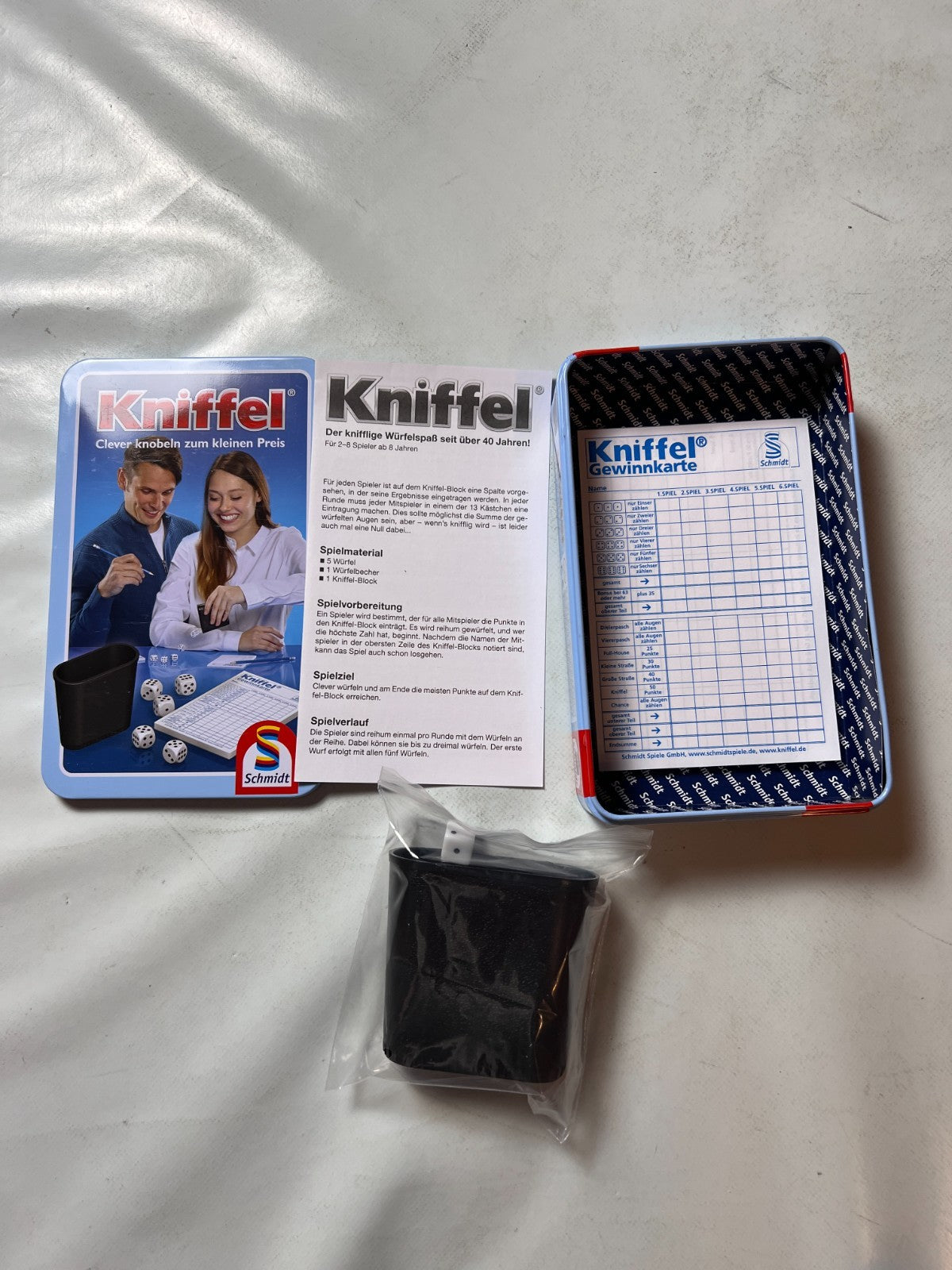 Kniffel In Der Blechdose Schmidt Spiel Spiel Würfelspiel  Vollständig - Ansicht 2