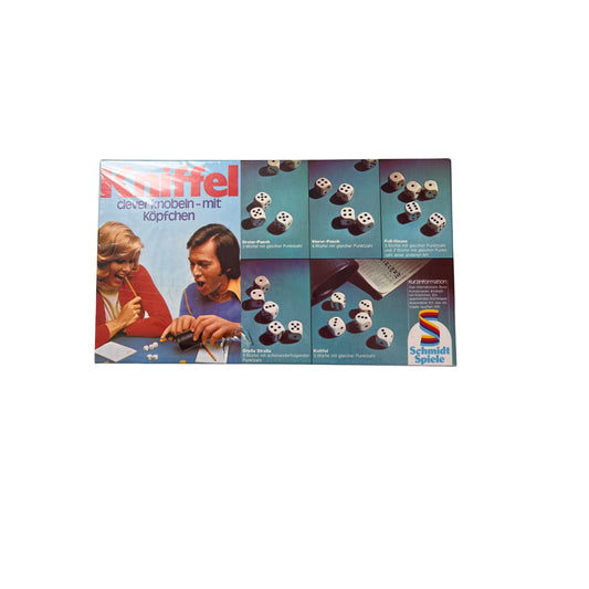 Kniffel Schmidt Spiele 6061630 1972 70er Jahre Retro NEU siehe Bilder – SKU A13425 – Würfelspiel gebraucht kaufen bei Brettspielimperium