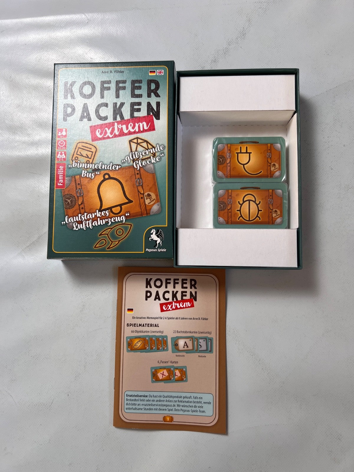 Kofferpacken extrem Spiel Pegasus Spiele  Unbespielt - Ansicht 2