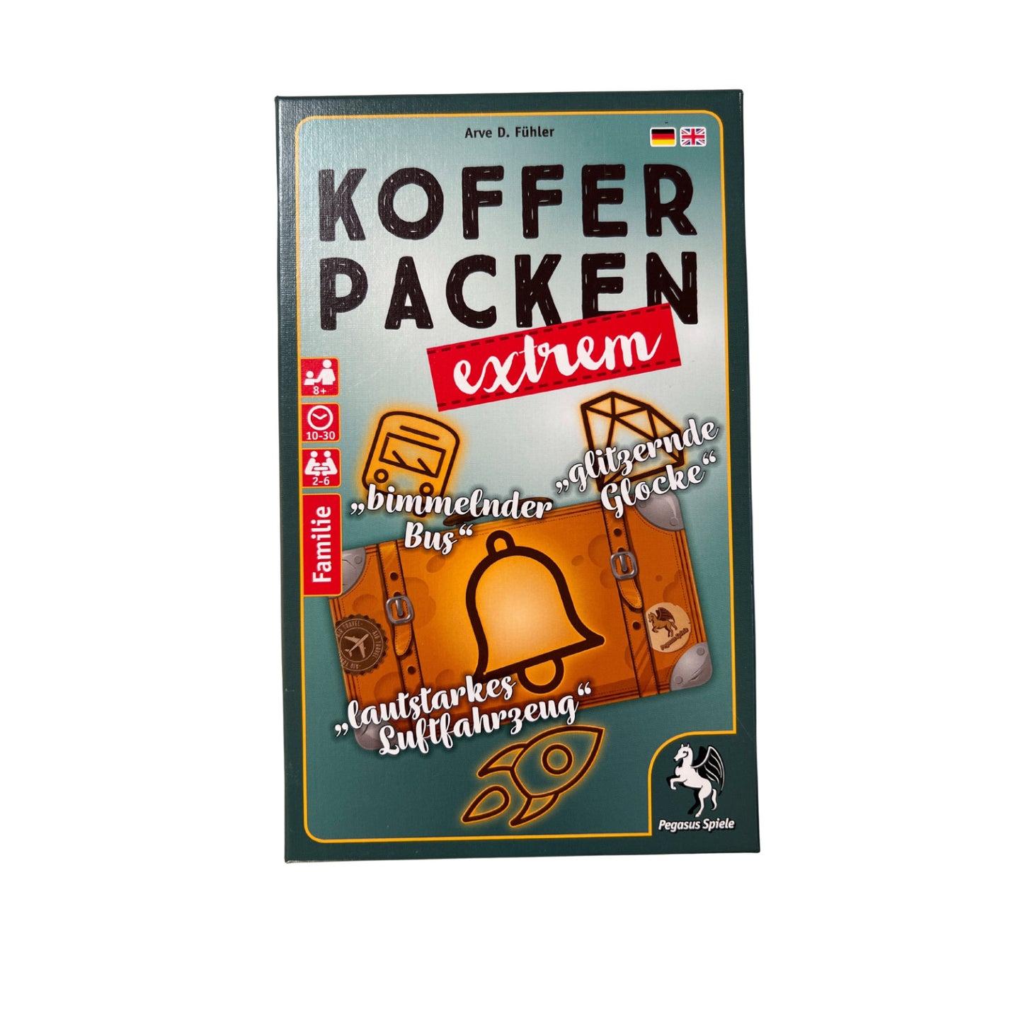Kofferpacken extrem Spiel Pegasus Spiele - Unbespielt – SKU A11364A – Gesellschaftsspiel gebraucht kaufen bei Brettspielimperium