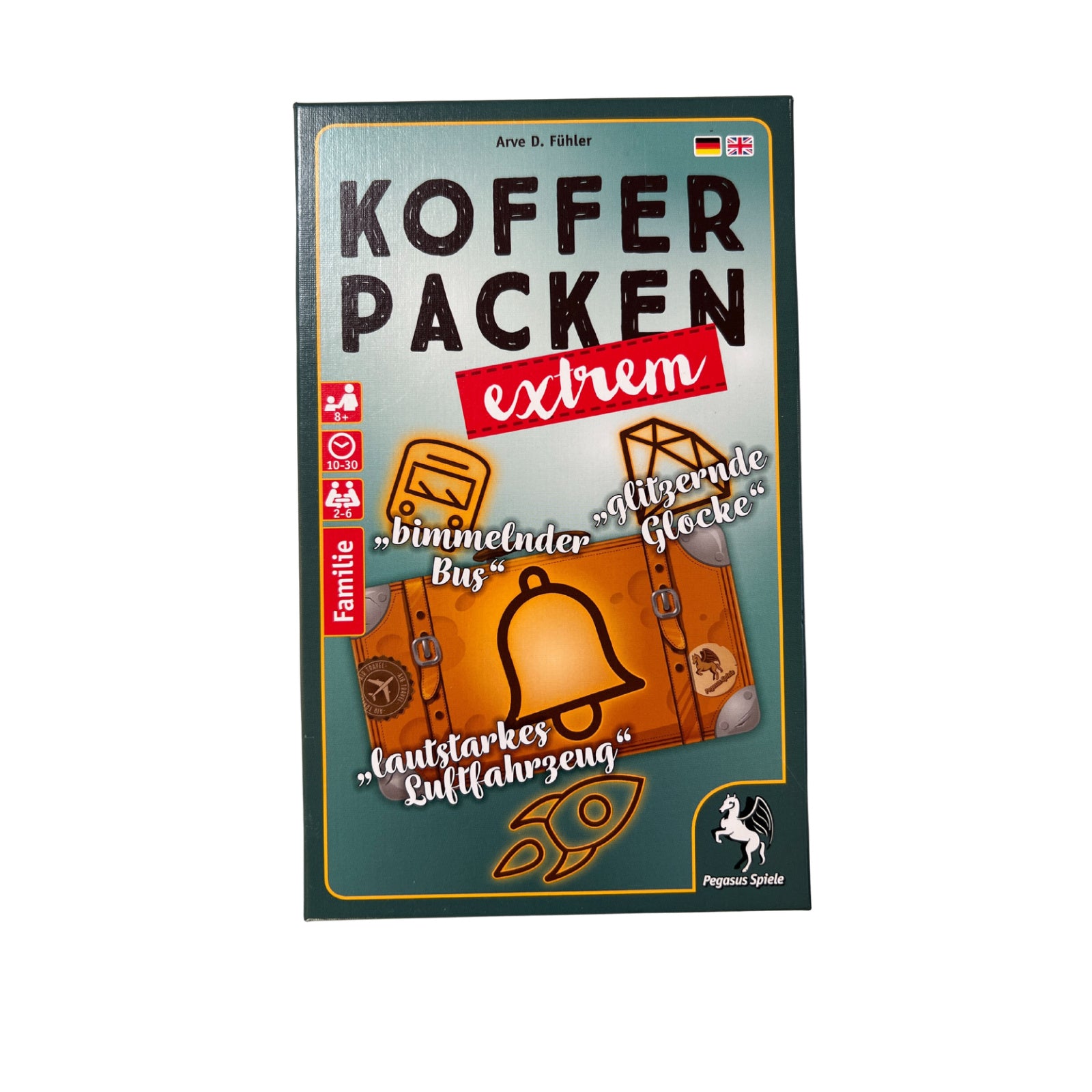 Kofferpacken extrem Spiel Pegasus Spiele - Unbespielt – SKU A11364A – Gesellschaftsspiel gebraucht kaufen bei Brettspielimperium