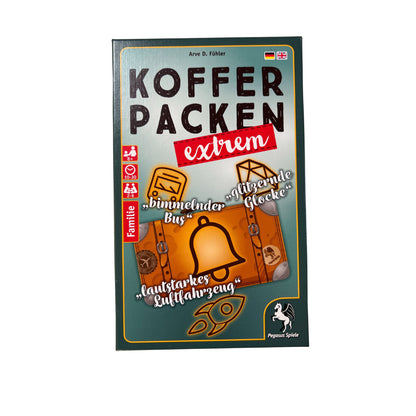 Kofferpacken extrem Spiel Pegasus Spiele - Unbespielt – SKU A11364A – Gesellschaftsspiel gebraucht kaufen bei Brettspielimperium