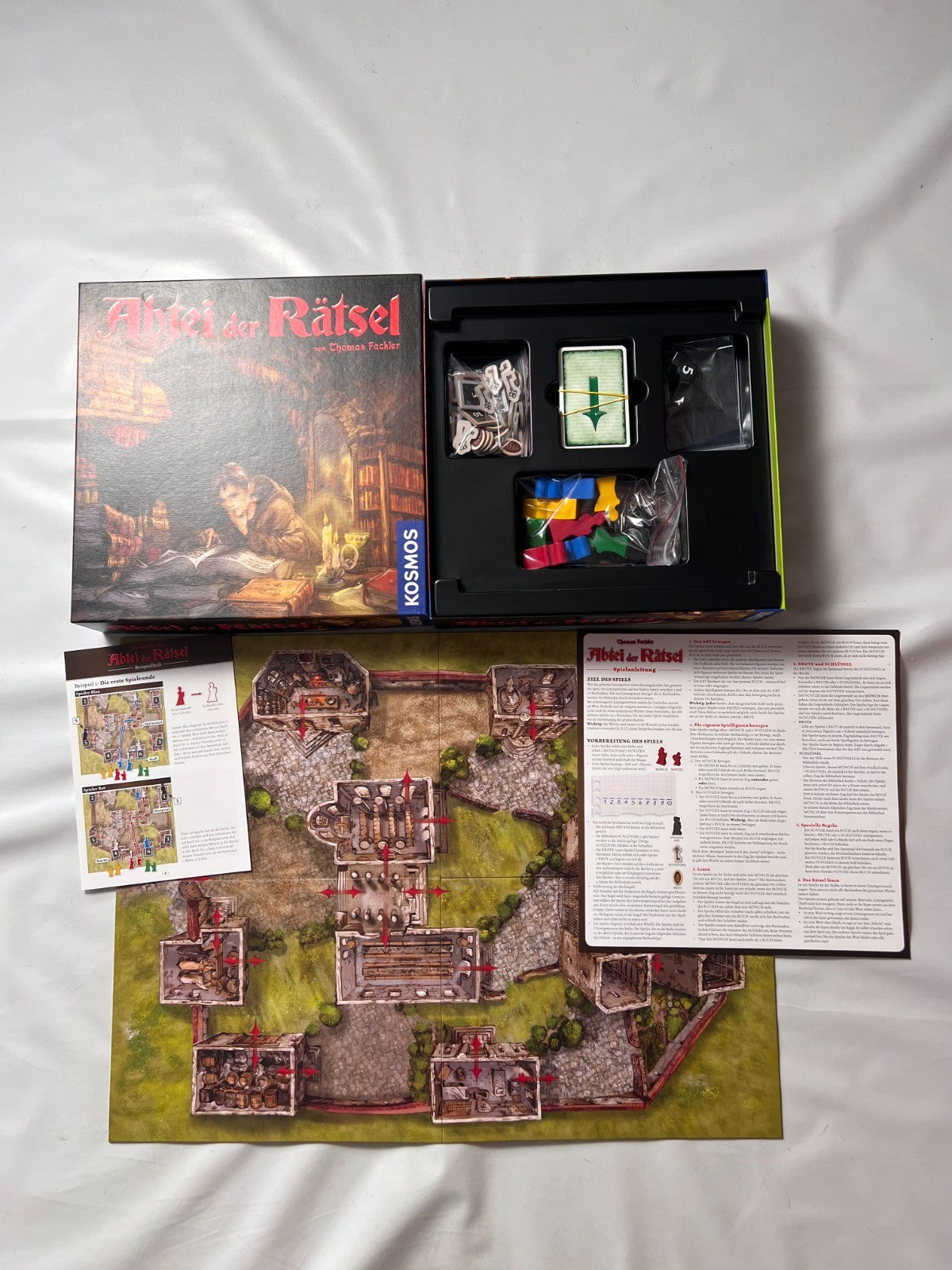 Kosmos Abtei der Rätsel Brettspiel, 2-4 Spieler, Ab 10 Jahren - Vollständig - Ansicht 2
