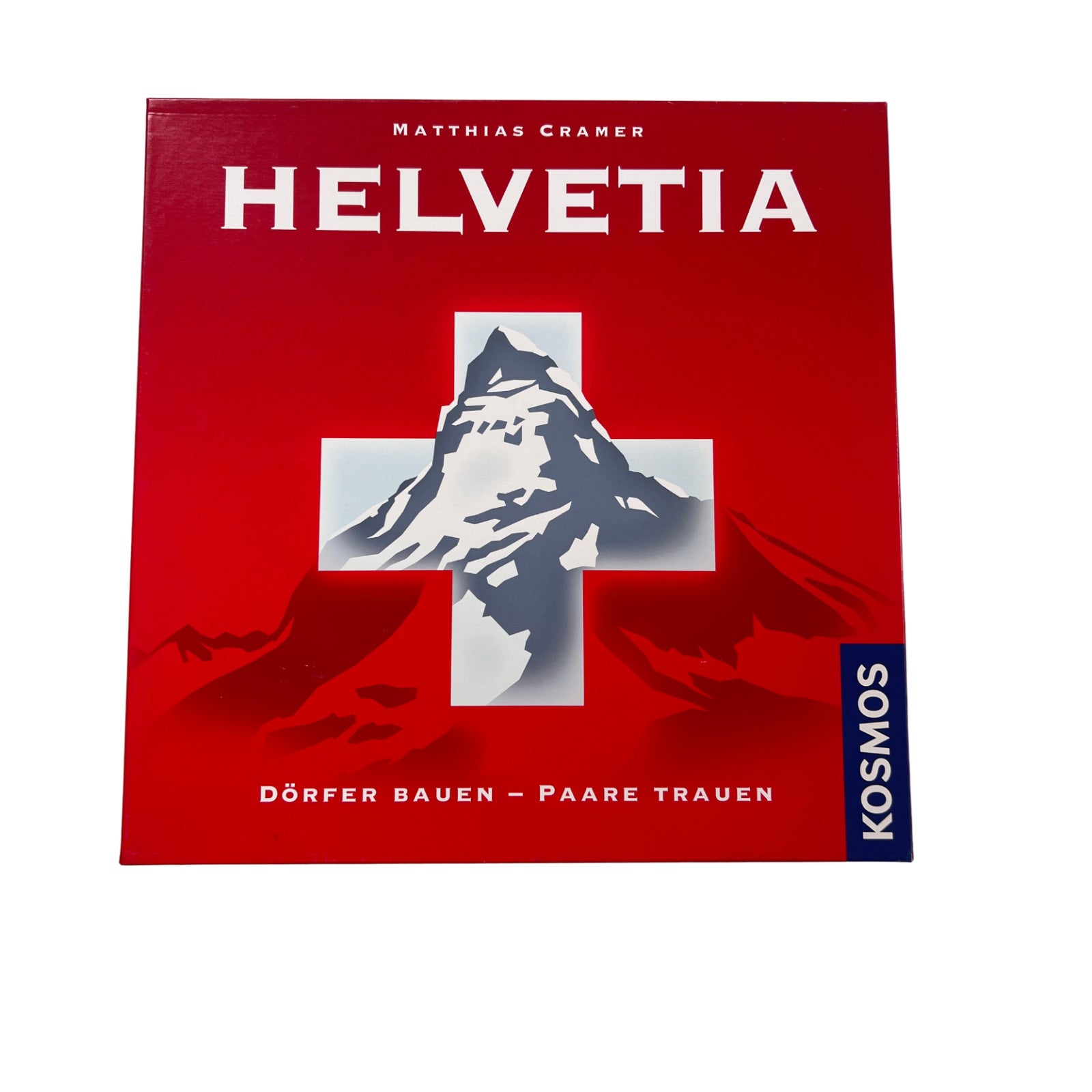 Kosmos Helvetia Dörfer bauen Paare trauen – SKU A14434 – Gesellschaftsspiel gebraucht kaufen bei Brettspielimperium
