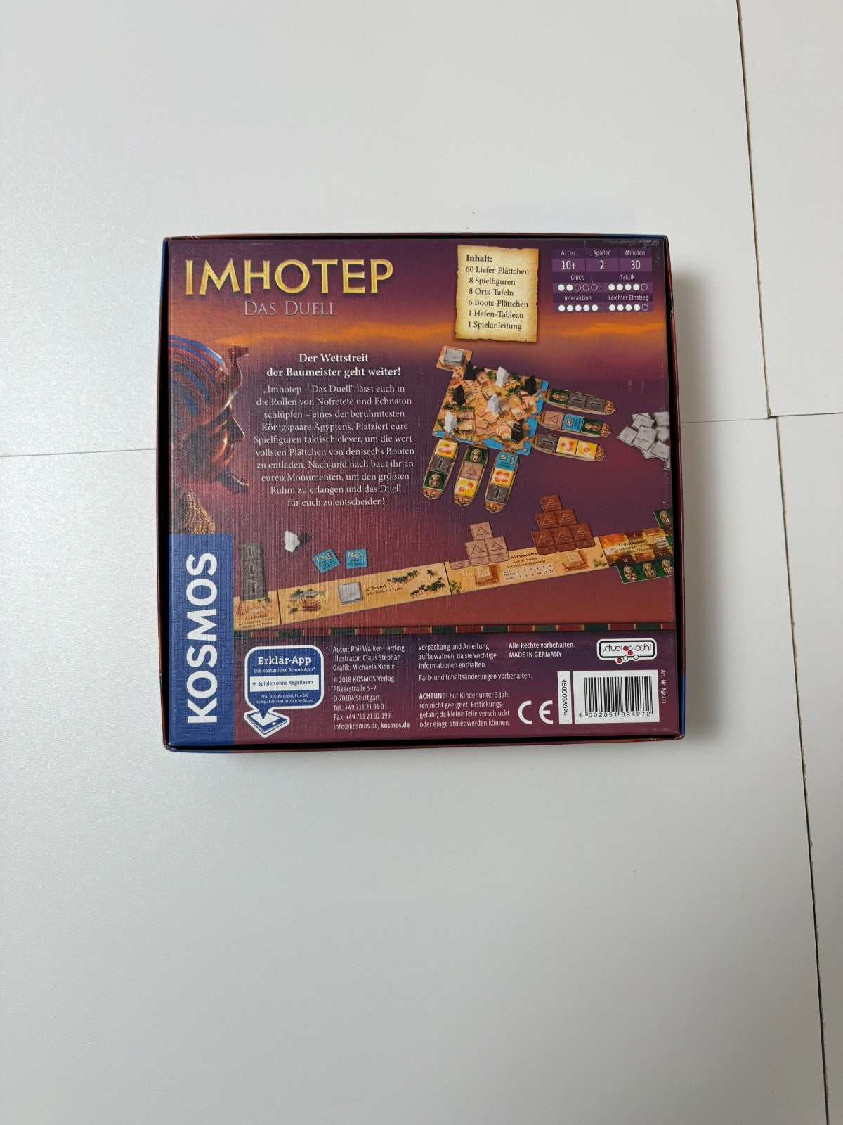Kosmos Imhotep Das Duell Brettspiel Strategiespiel - Vollständig - Ansicht 8