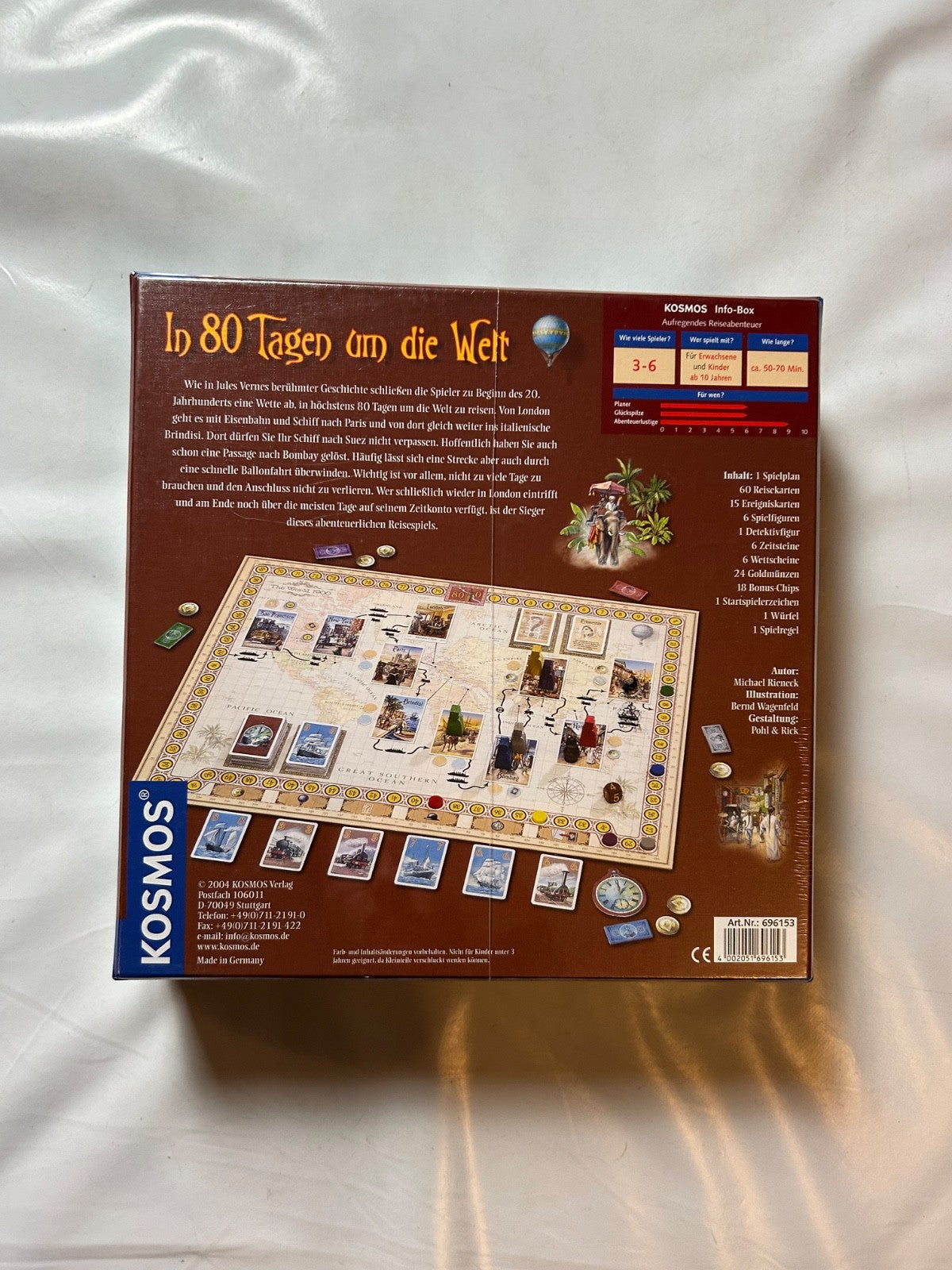 KOSMOS  In 80 Tagen um die Welt Brettspiel  NEU in Folie - Ansicht 6