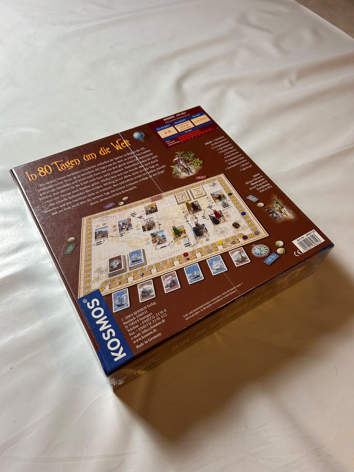 KOSMOS  In 80 Tagen um die Welt Brettspiel  NEU in Folie - Ansicht 9