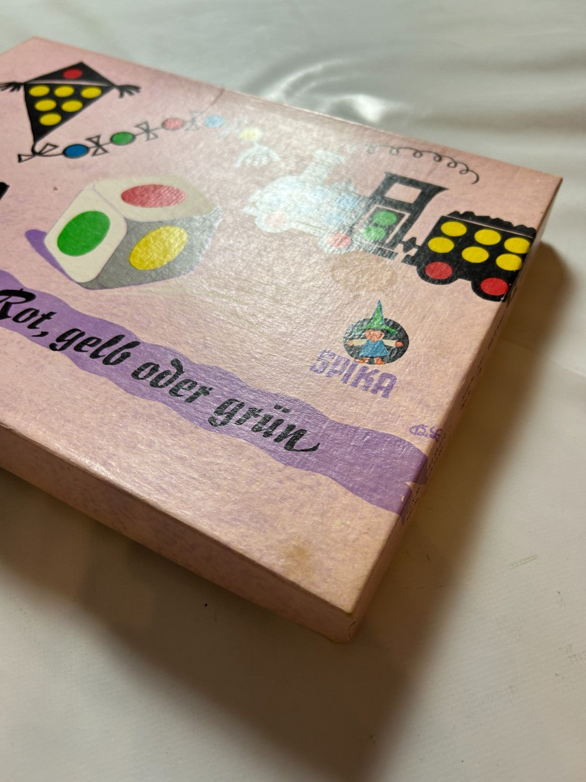 Legespiel "Rot, gelb oder grün" SPIKA DDR, ca. 1950er  Vollständig - Ansicht 4