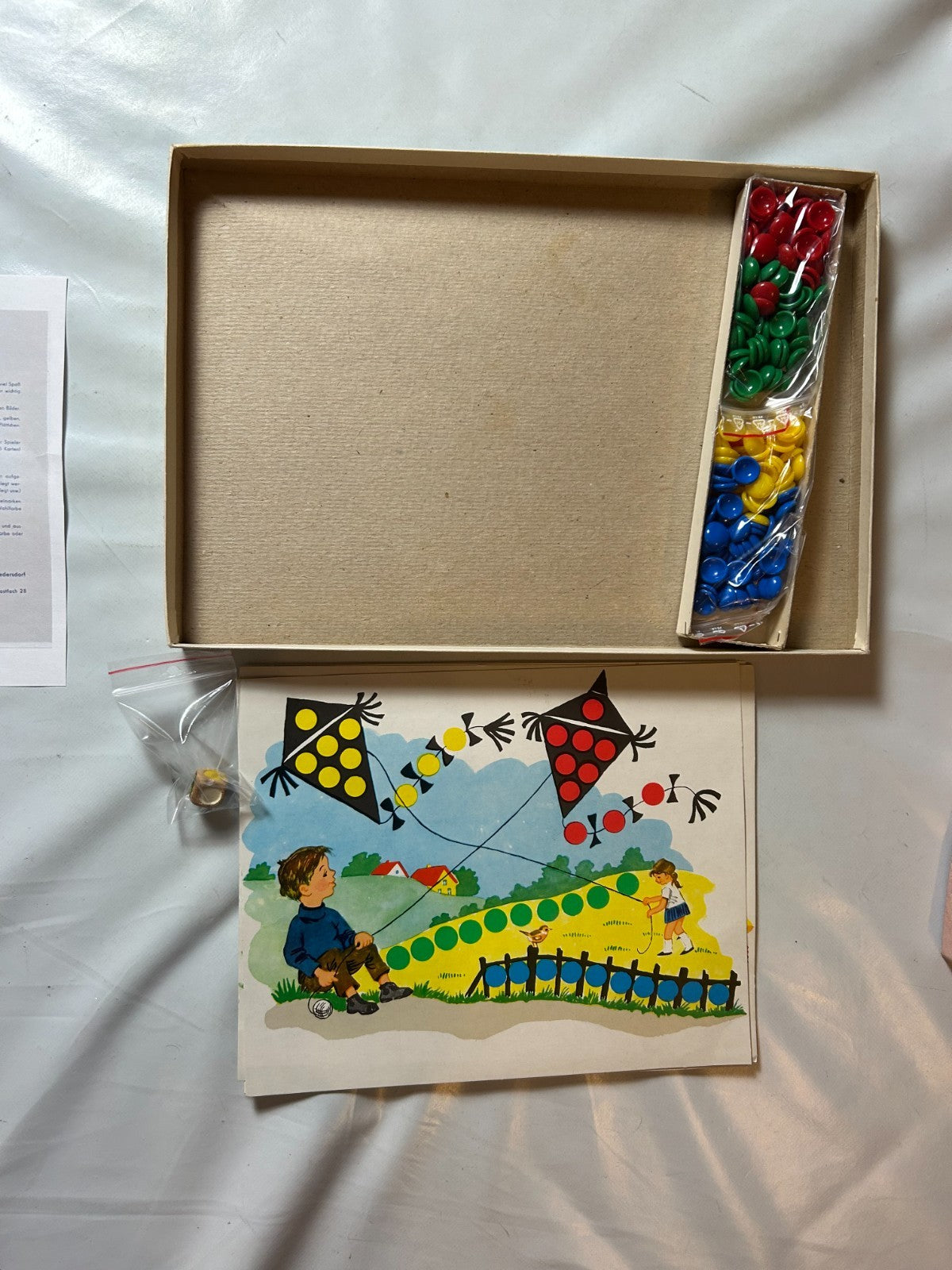 Legespiel "Rot, gelb oder grün" SPIKA DDR, ca. 1950er  Vollständig - Ansicht 7