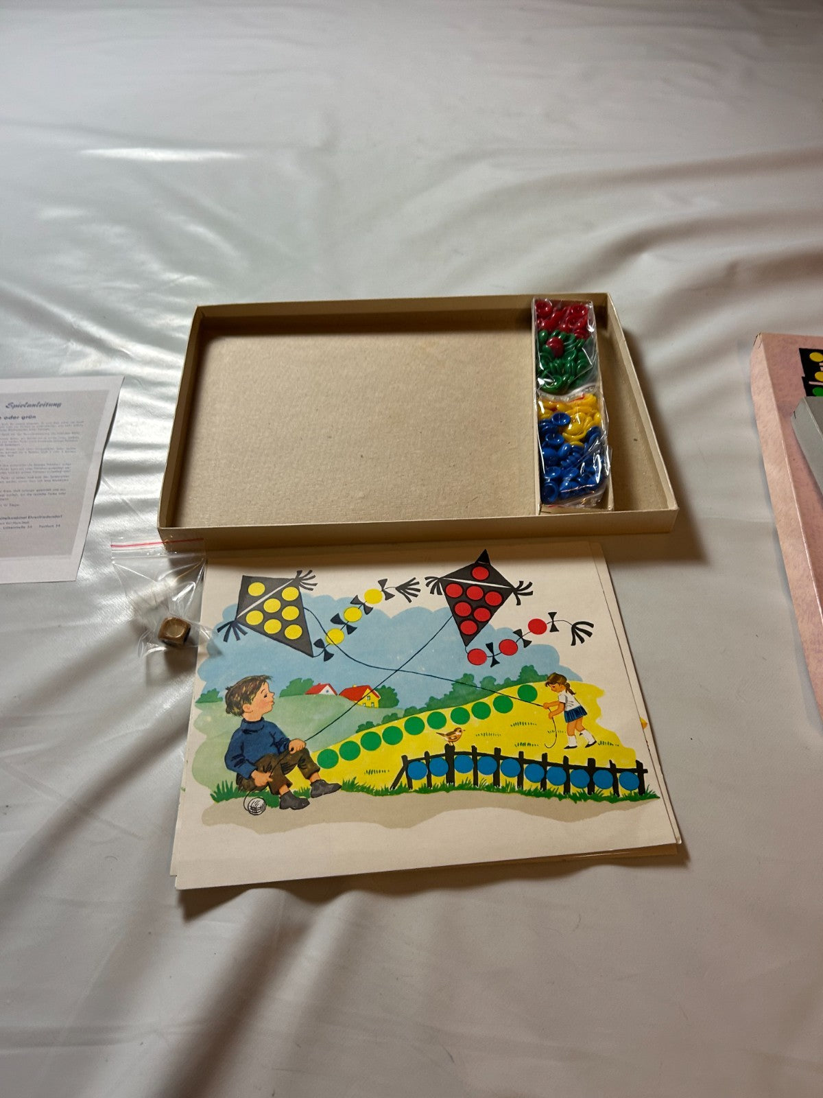 Legespiel "Rot, gelb oder grün" SPIKA DDR, ca. 1950er  Vollständig - Ansicht 8