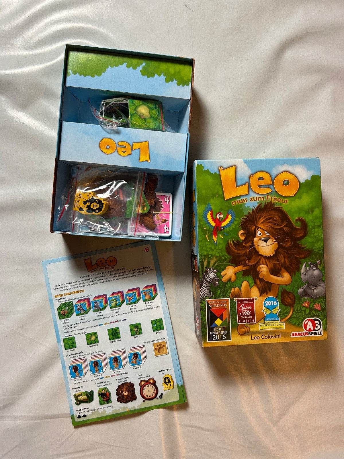 Leo Muss Zum Friseur  Abacus Spiele Kinderspiel  Vollständig - Ansicht 6