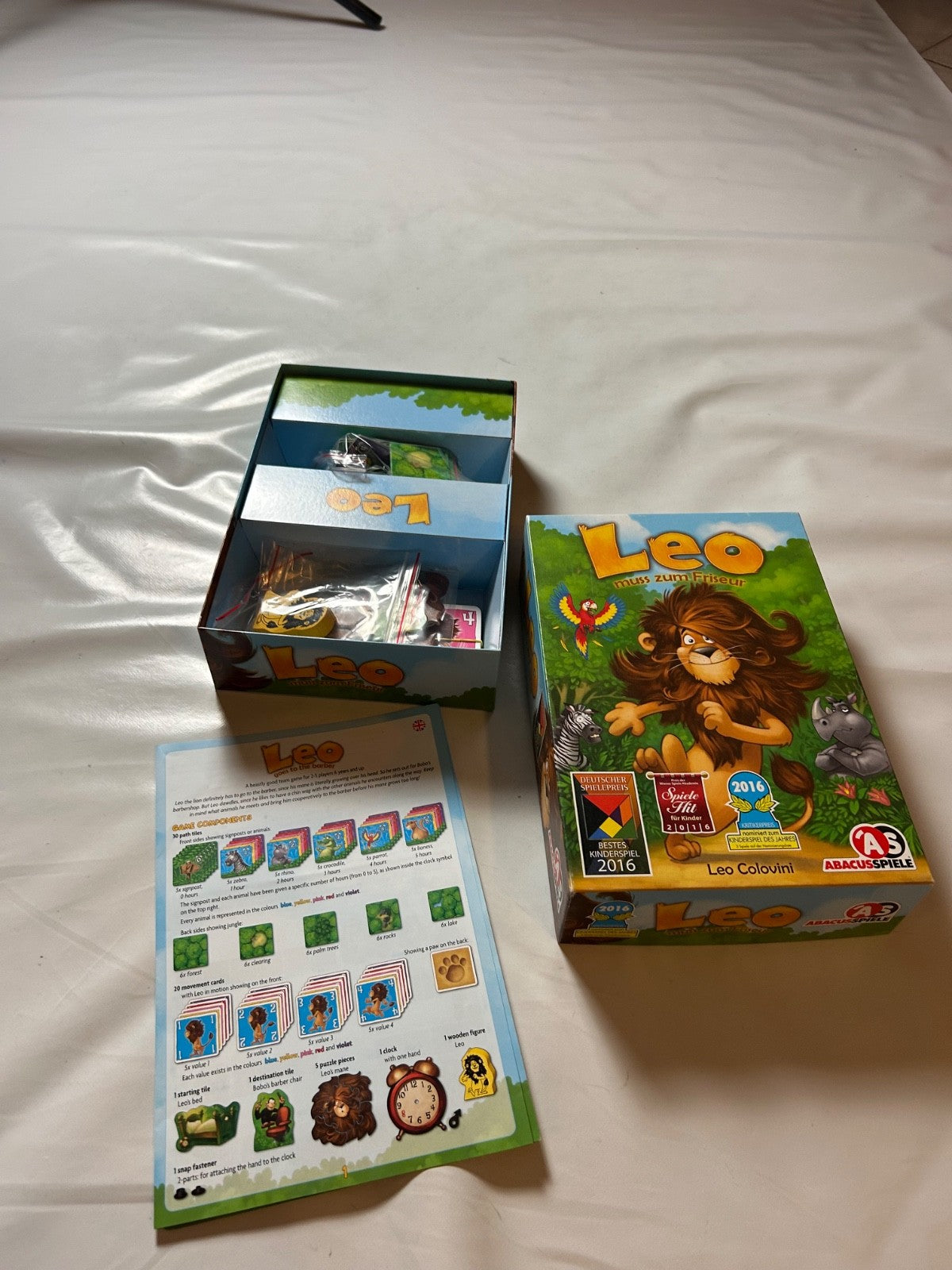 Leo Muss Zum Friseur  Abacus Spiele Kinderspiel  Vollständig - Ansicht 7