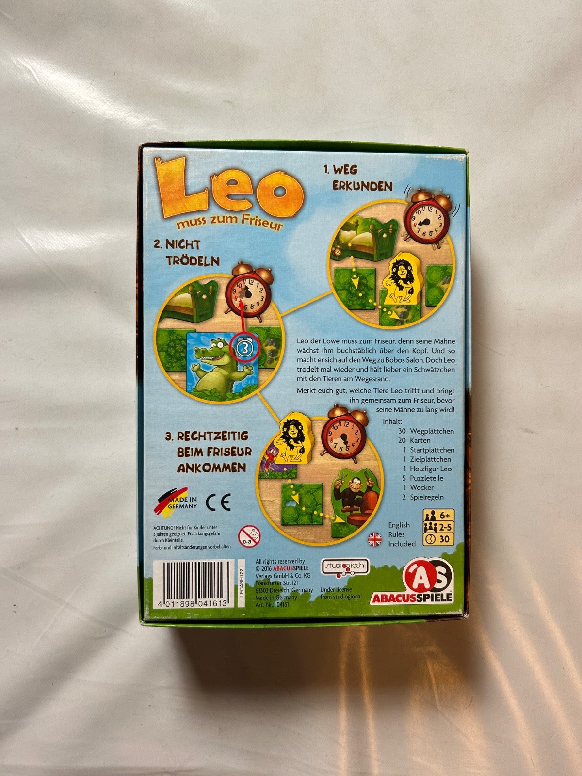 Leo Muss Zum Friseur  Abacus Spiele Kinderspiel  Vollständig - Ansicht 8
