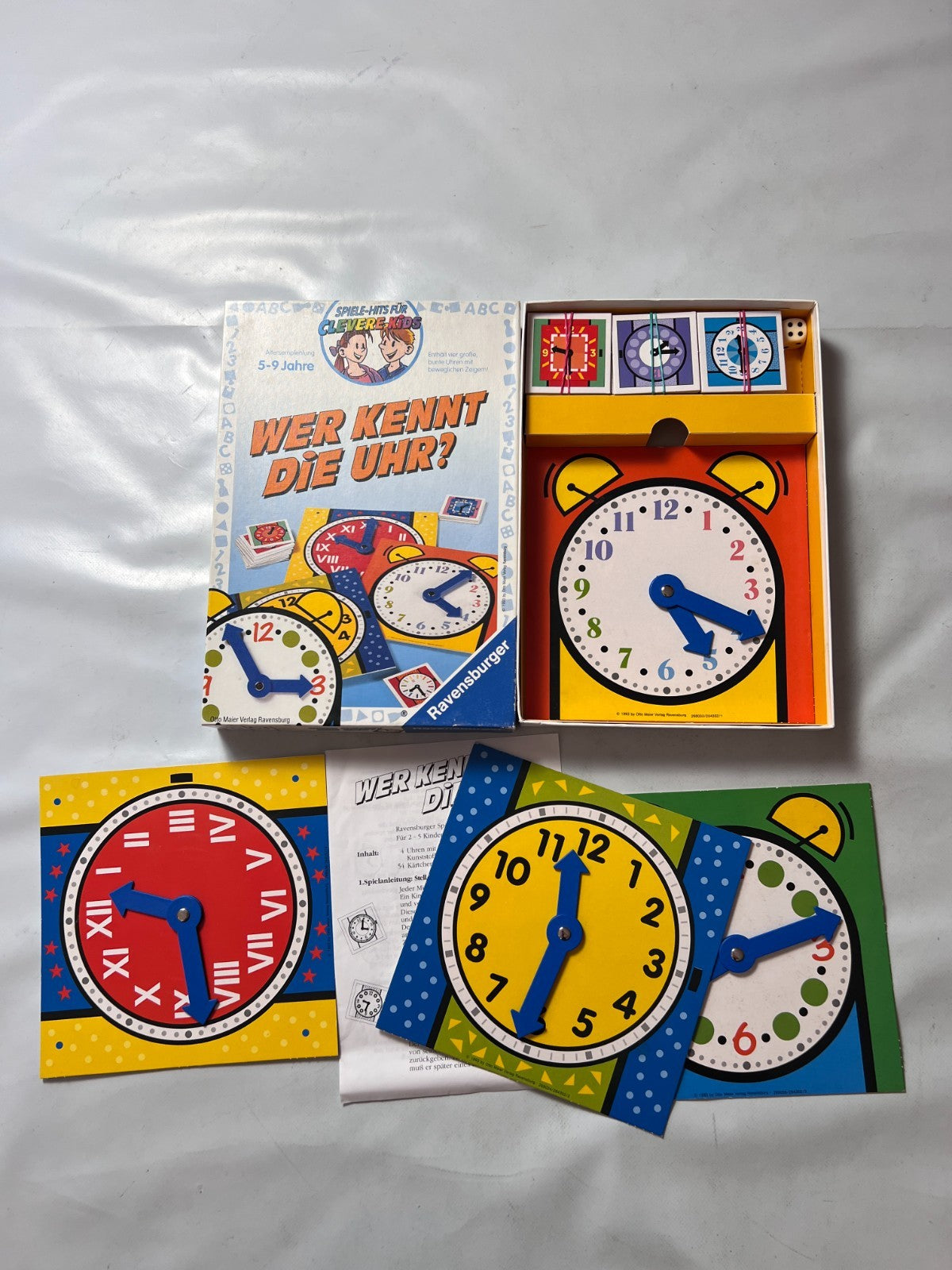 Lernspiel   Wer kennt die Uhr?  Ravensburger 1994  Vollständig - Ansicht 2