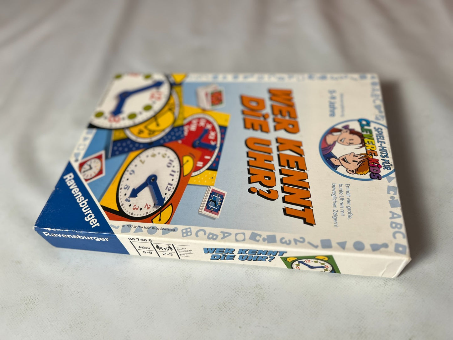 Lernspiel   Wer kennt die Uhr?  Ravensburger 1994  Vollständig - Ansicht 6