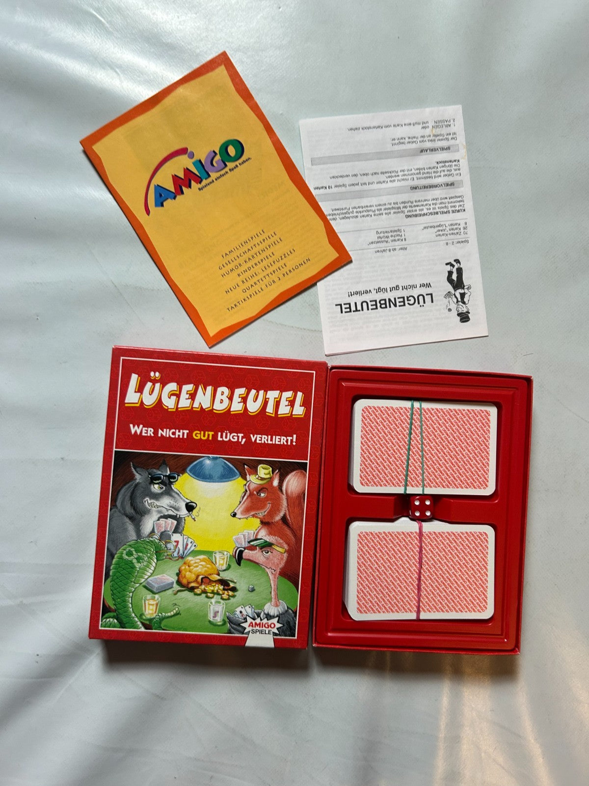Lügenbeutel  Wer nicht lügt, verliert! Kartenspiel AMIGO  vollständig - Ansicht 6