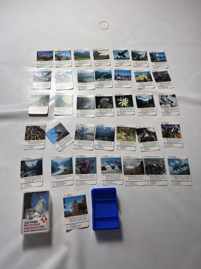 Luis Trenker - Welt der Alpen Quartett / Berliner Spielkarten 70er Jahre Vintage - Ansicht 4