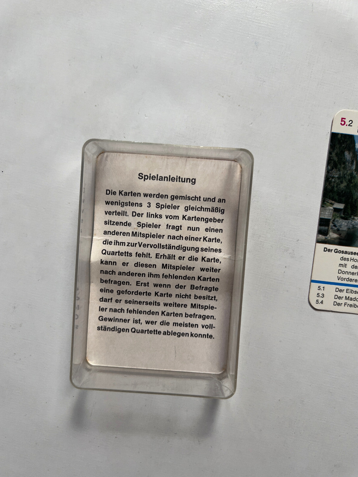 Luis Trenker - Welt der Alpen Quartett / Berliner Spielkarten 70er Jahre Vintage - Ansicht 5