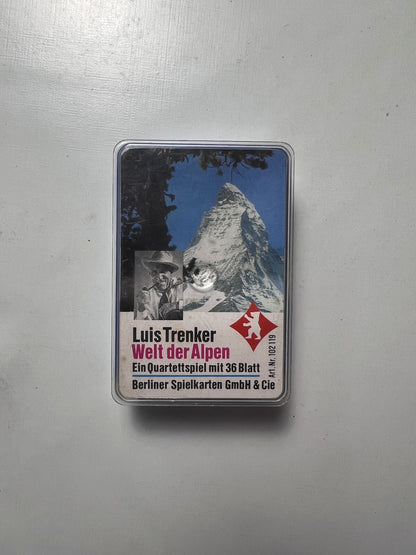 Luis Trenker - Welt der Alpen Quartett / Berliner Spielkarten 70er Jahre Vintage - Ansicht 7
