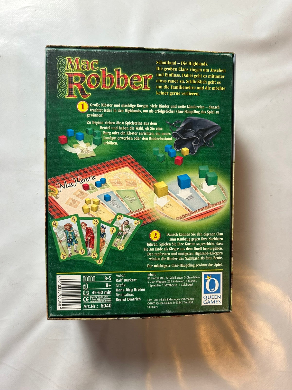 Mac Robber Queen Games Raubzüge in den Highlands Brettspiel  Vollständig - Ansicht 8
