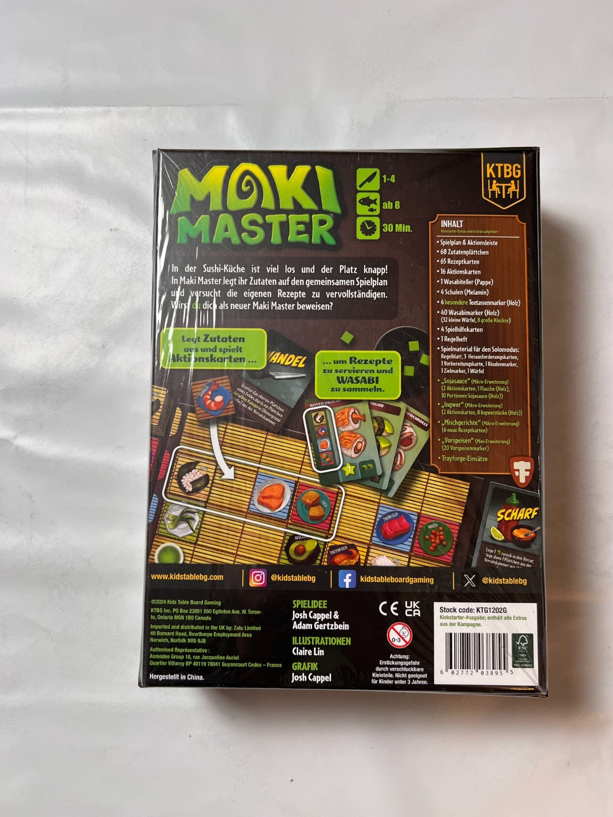 Maki Master Deluxe Kickstarter Edition Brettspiel Wasabi - NEU in Folie - Ansicht 7