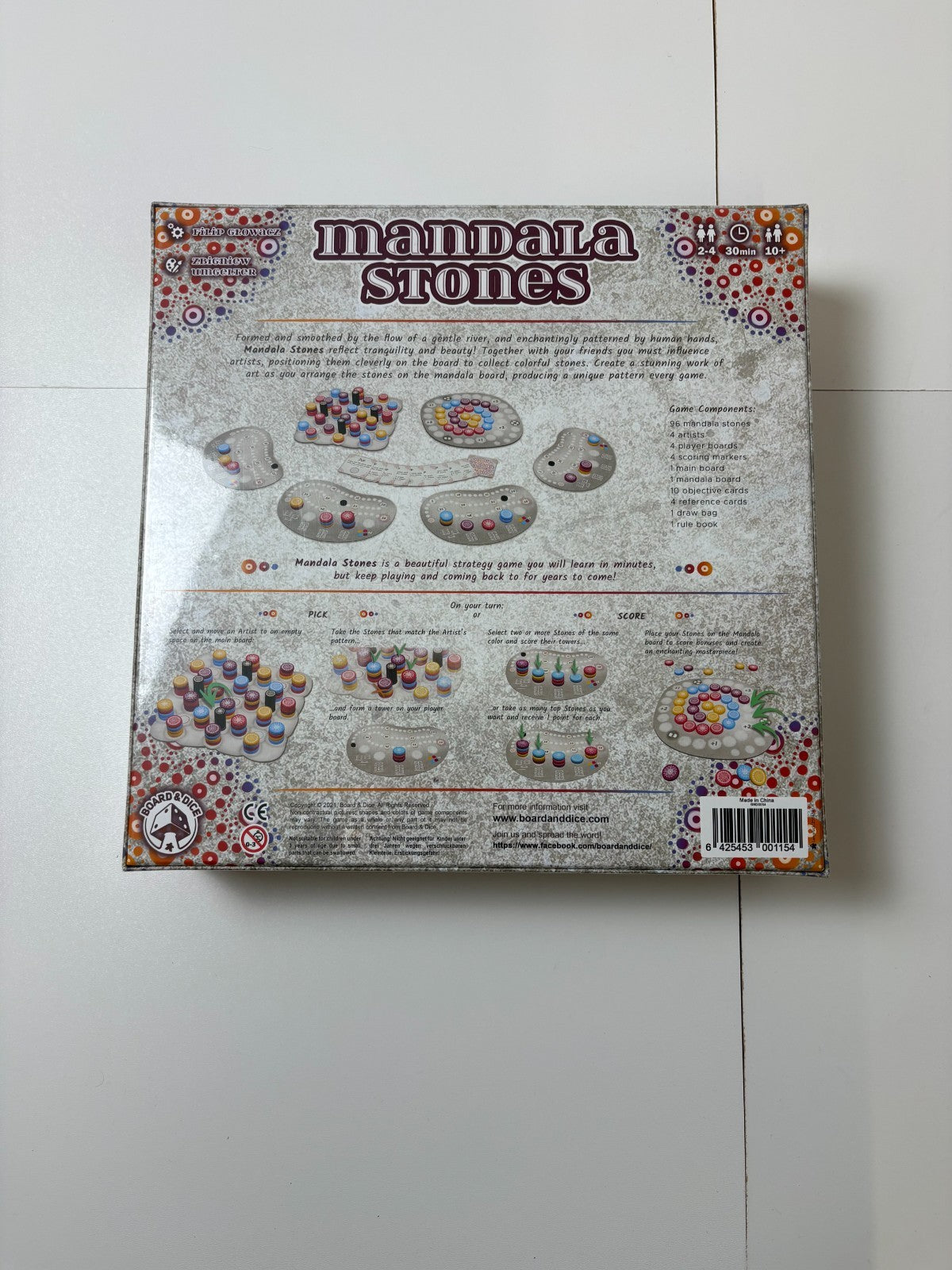 Mandala Stones Gesellschaftspiel-Brettspiel Englisch - NEU in Folie - Ansicht 6