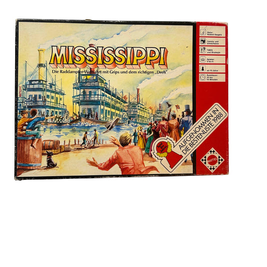 Mattel - Mississippi 6952-0 - Spiel des Jahres 1988 – SKU A12297 – Gesellschaftsspiel gebraucht kaufen bei Brettspielimperium