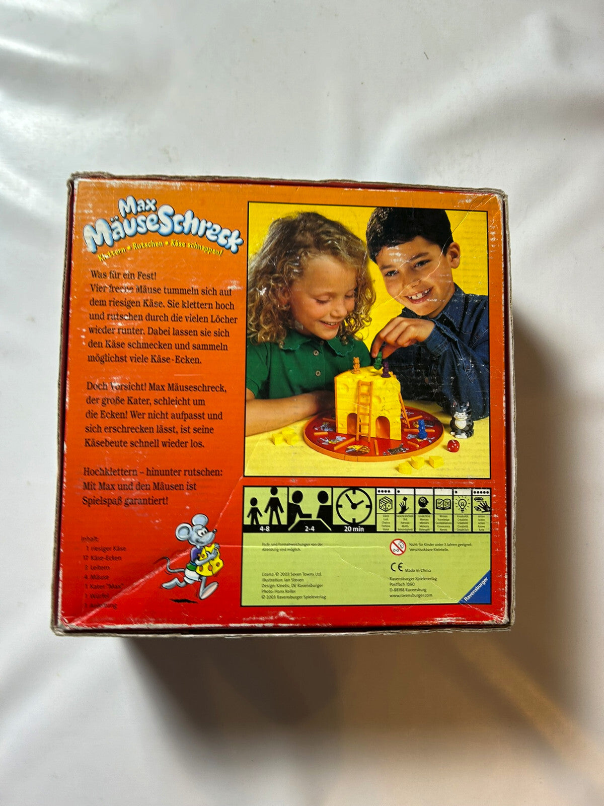 Max Mäuseschreck Ravensburger Spiel Gesellschaftsspiel Familienspiel Maus Vollst - Ansicht 9