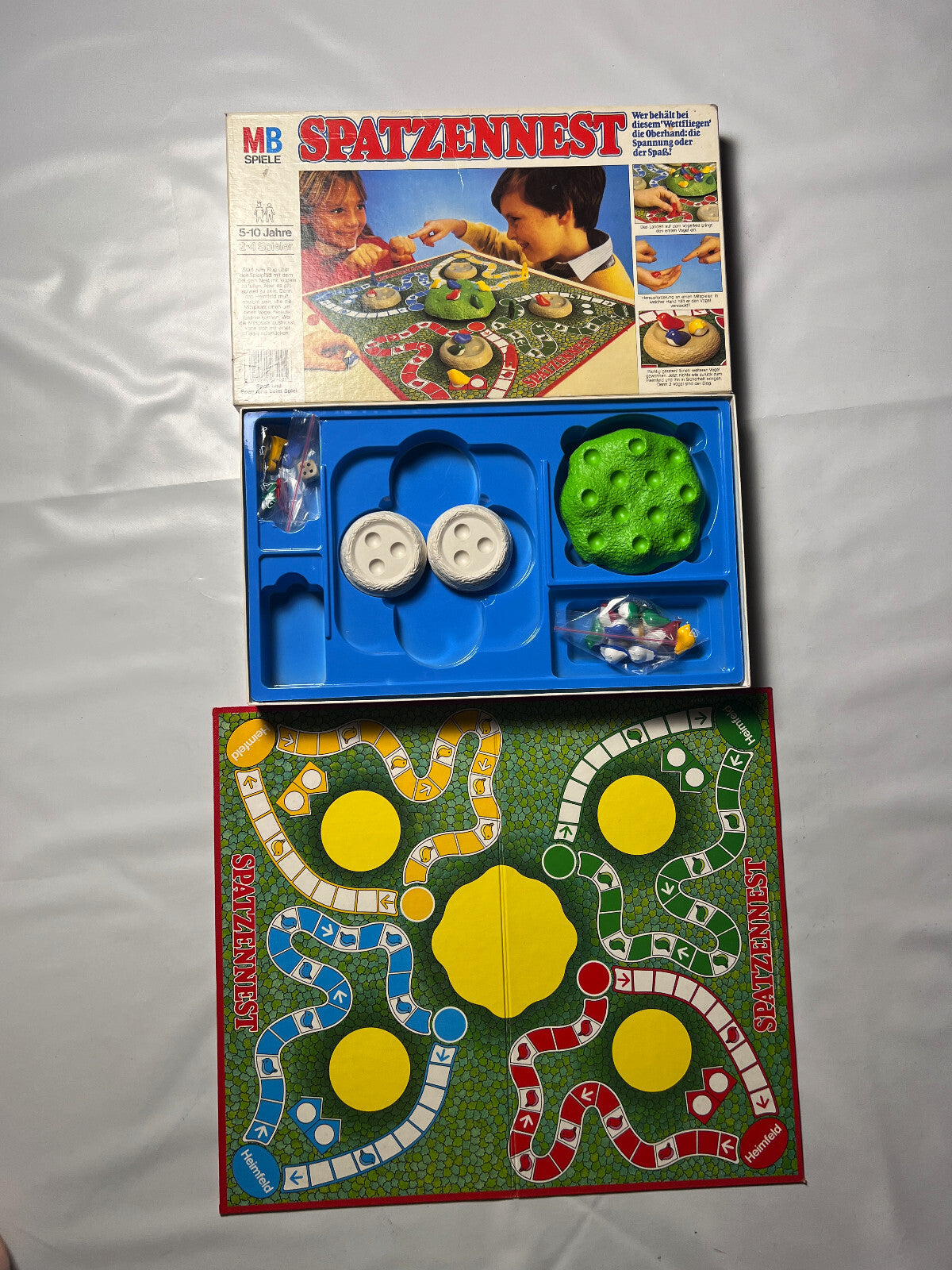 MB Spiele Spatzennest von 1984 Wer behält bei diesem Wettfliegen - Vollständig - Ansicht 2