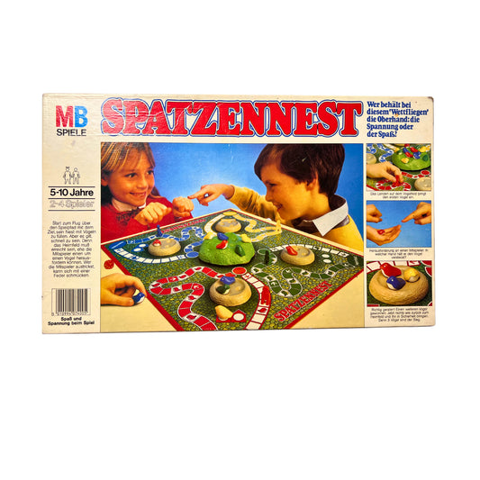 MB Spiele Spatzennest von 1984 Wer behält bei diesem Wettfliegen – SKU A8148 – Gesellschaftsspiel gebraucht kaufen bei Brettspielimperium