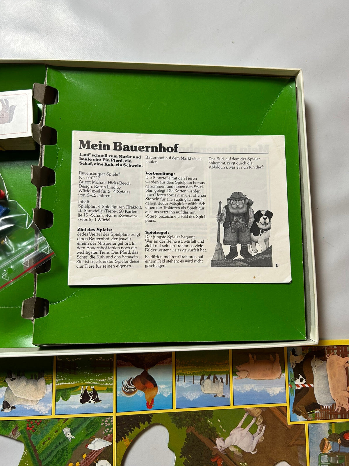 Mein Bauernhof Spiel Vintage Ravensburger 1984 Tiere - Vollständig - Ansicht 10
