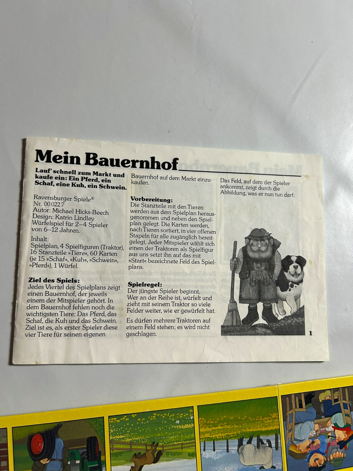 Mein Bauernhof Spiel Vintage Ravensburger 1984 Tiere - Vollständig - Ansicht 7