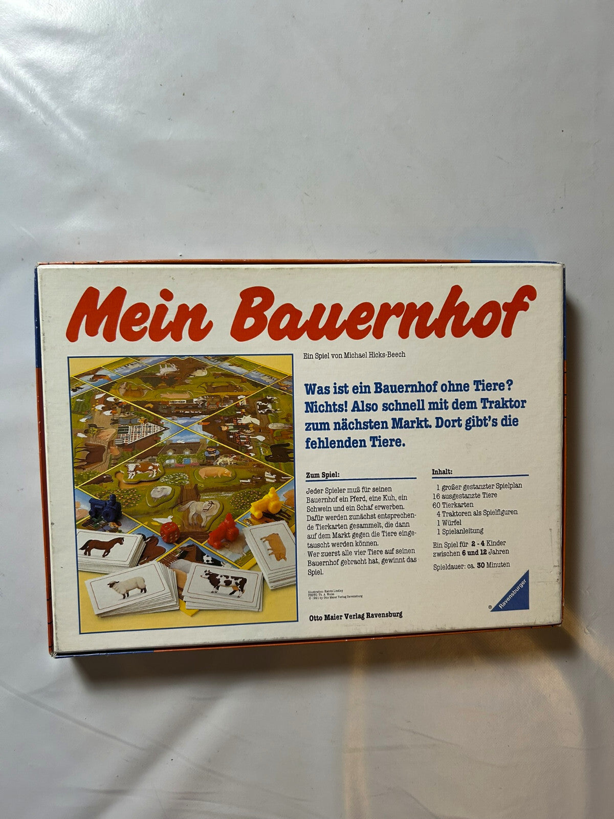 Mein Bauernhof Spiel Vintage Ravensburger 1984 Tiere - Vollständig - Ansicht 8