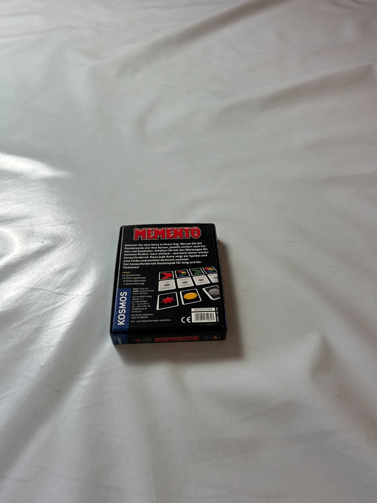 Memento Gedächtnisspiel von Paolo Mori Kosmos  Vollständig - Ansicht 10