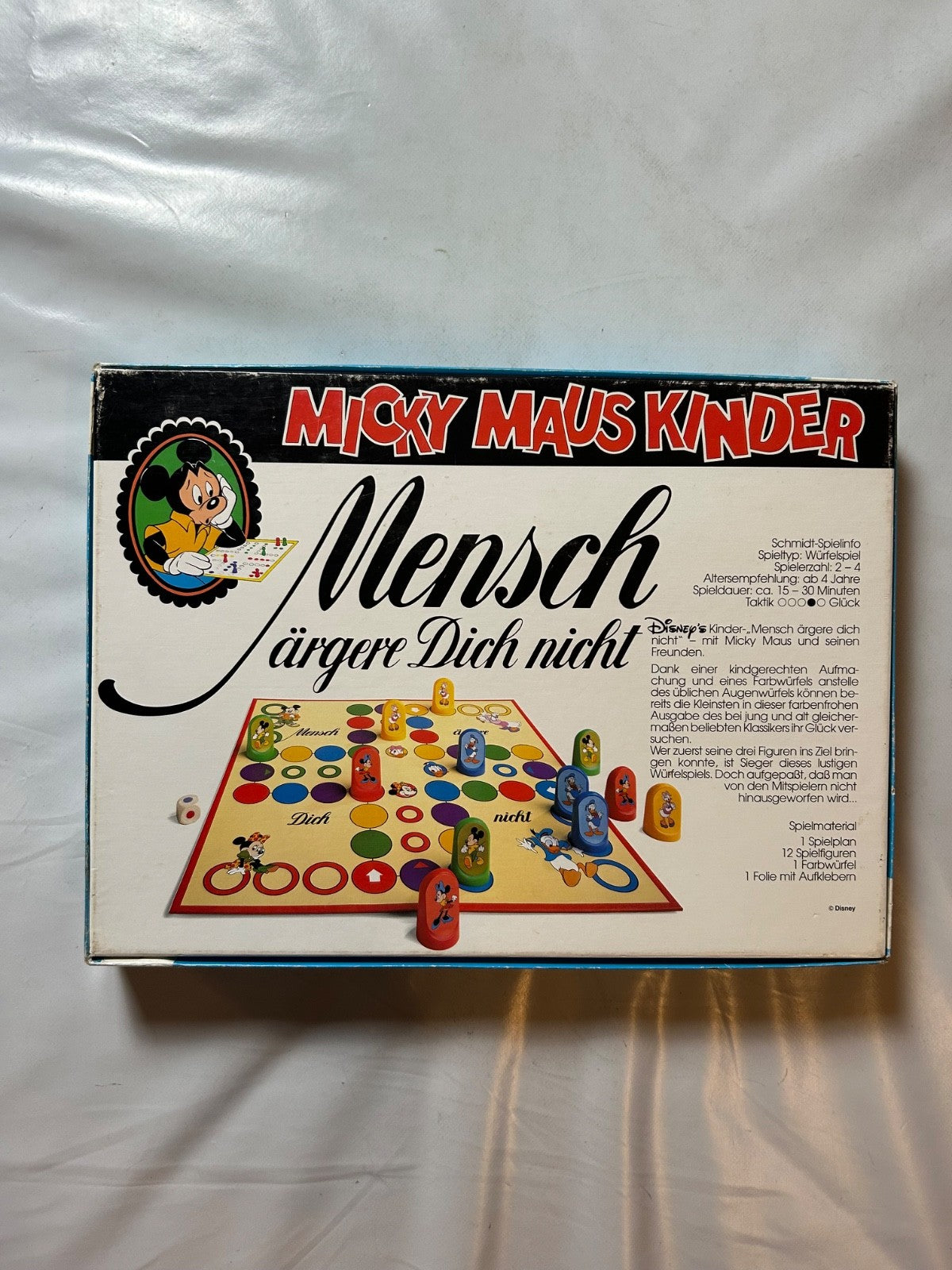 Mensch Ärgere Dich Nicht Micky Maus 1990 Kinder Schmidt Spiele  Vollständig - Ansicht 12