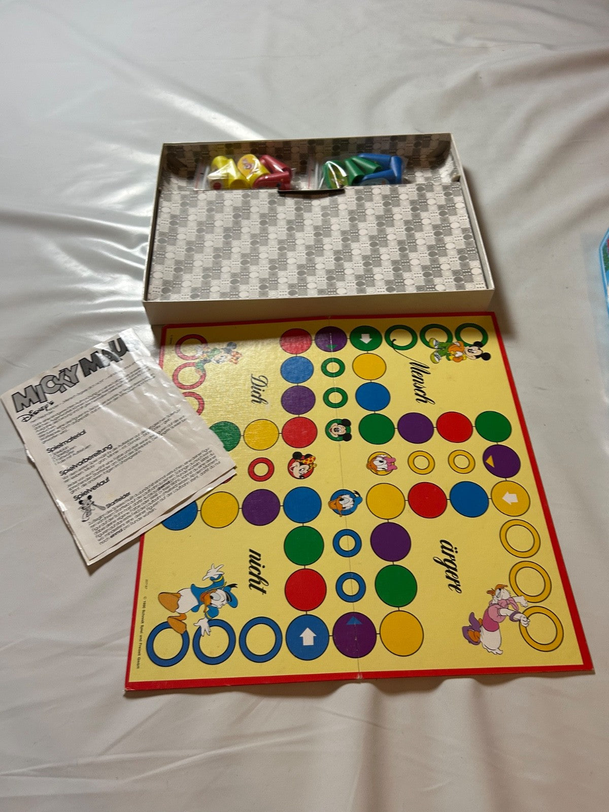 Mensch Ärgere Dich Nicht Micky Maus 1990 Kinder Schmidt Spiele  Vollständig - Ansicht 8