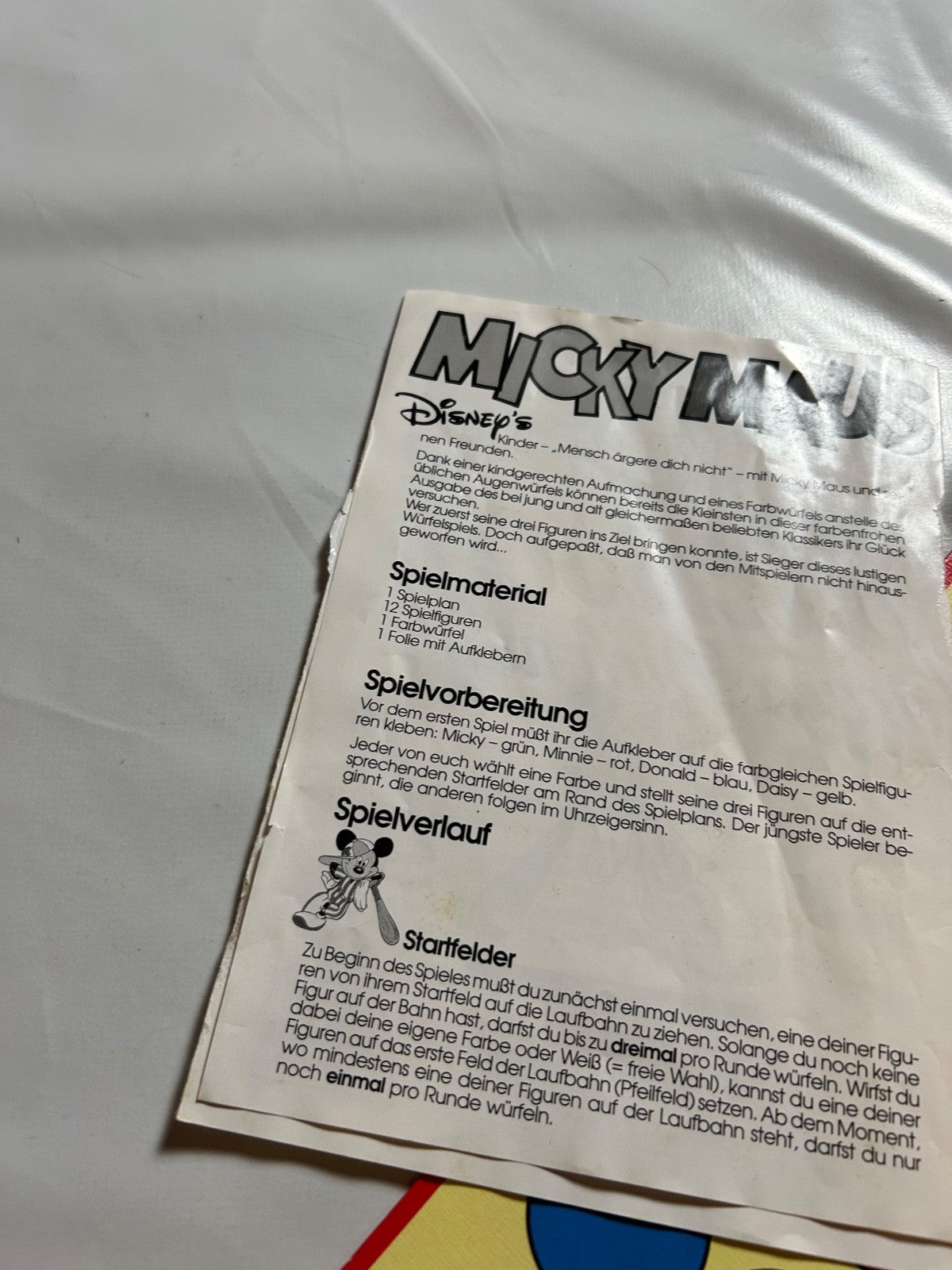 Mensch Ärgere Dich Nicht Micky Maus 1990 Kinder Schmidt Spiele  Vollständig - Ansicht 9