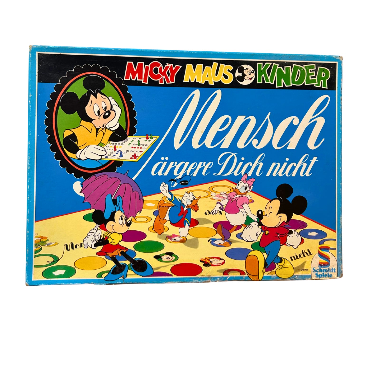 Mensch Ärgere Dich Nicht Micky Maus 1990 Kinder Schmidt Spiele – SKU A11232 – Gesellschaftsspiel gebraucht kaufen bei Brettspielimperium